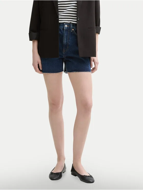 Tom Tailor Denim Дънкови шорти 1045651 Тъмносин Regular Fit – Дамски дънкови шорти