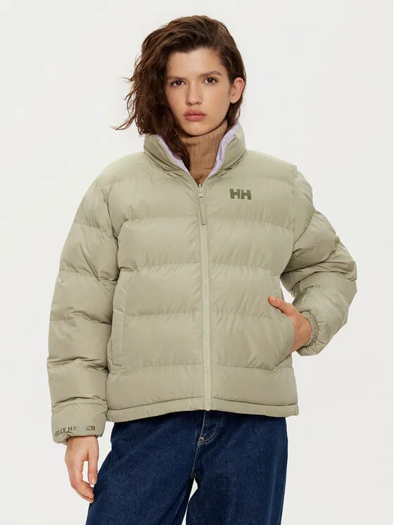 Дамско зимно яке Helly Hansen Yu Reversible зелено – Дамски зимни якета