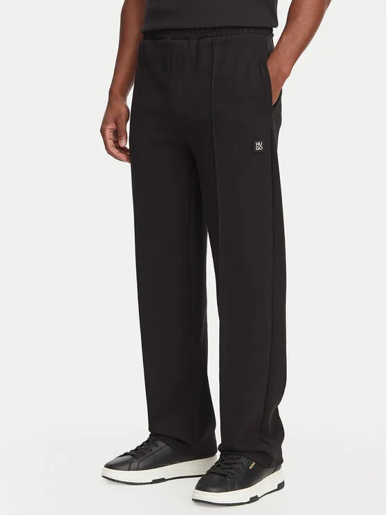 HUGO Долнище анцуг Dabinpant 50563020 Черен Relaxed Fit – Мъжки спортни панталони