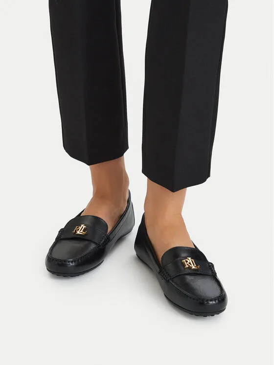 LAUREN RALPH LAUREN Мокасини 802P09040001 Черен – Дамски мокасини