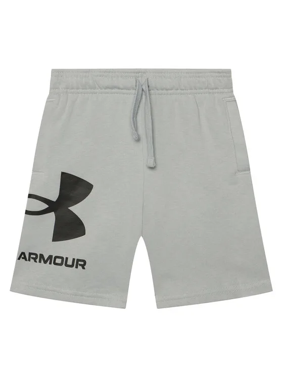 Under Armour Спортни шорти UA RIVAL FLEECE LOGO SHORTS 1359065 Сив Regular Fit – Детски къси панталони