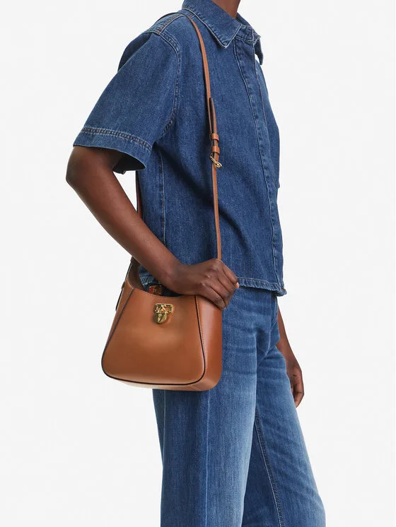 Дамска чанта LAUREN RALPH LAUREN 431966750002 кафява – Дамски чанти с дръжка