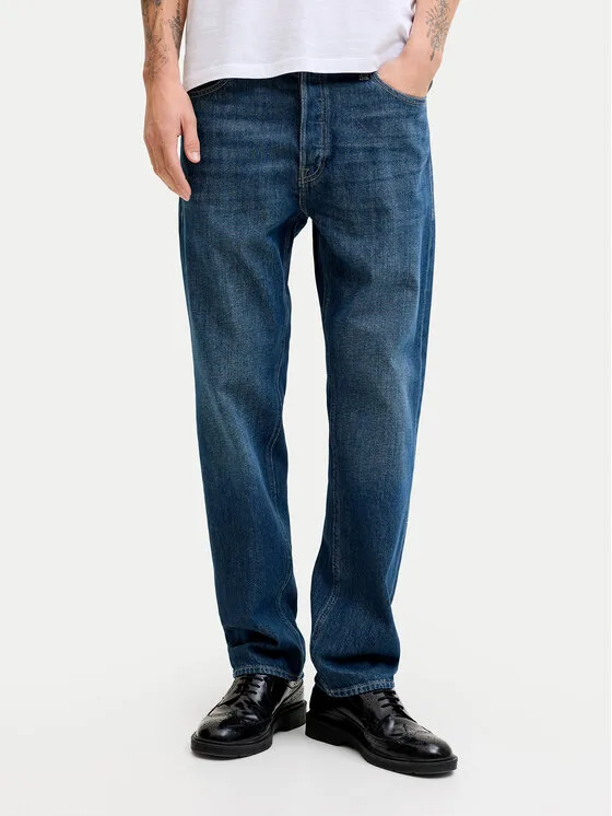Jack & Jones Дънки Chris 12289570 Син Relaxed Fit – Мъжки straight дънки