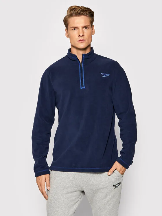 Reebok Полар Outerwear GR8963 Тъмносин Slim Fit – Мъжки спортни дрехи