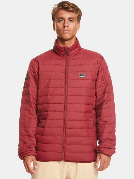 Мъжко яке Quiksilver Scaly Fz Jckt червено – Мъжки преходни якета