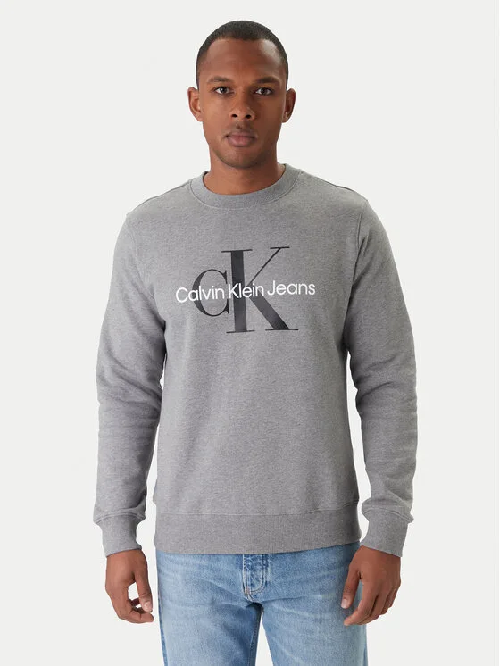 Calvin Klein Jeans Суитшърт J30J320933 Сив Regular Fit – Мъжки суитшърти без цип