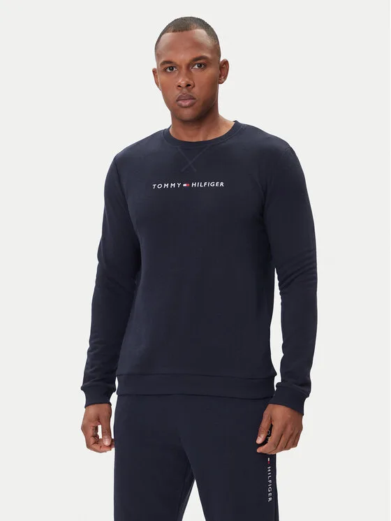 Мъжки суитшърт Tommy Hilfiger UM0UM03666 тъмносин – Мъжки суитшърти без цип