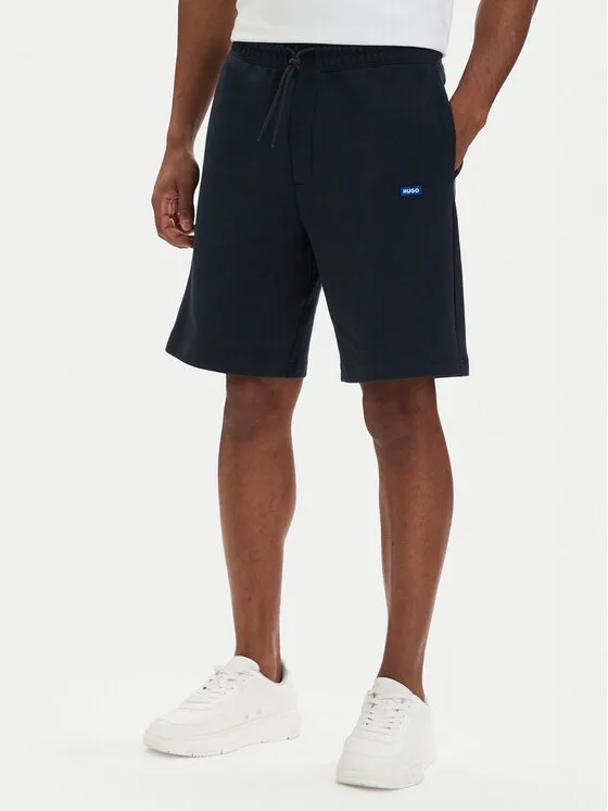 HUGO Спортни шорти Nasensio 50522364 Тъмносин Regular Fit – Мъжки спортни къси панталони