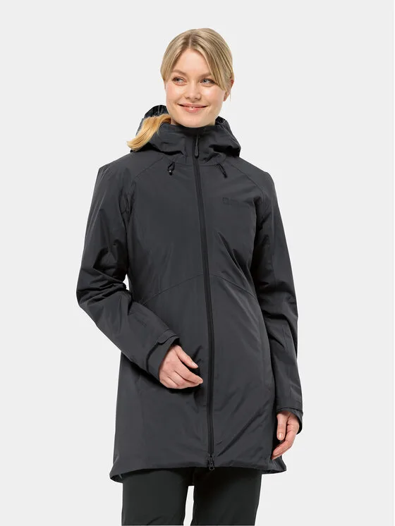 Дамско зимно яке Jack Wolfskin Heidelstein Ins Jkt черно – Черен – Дамски зимни якета