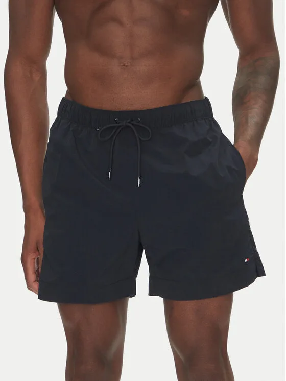 Мъжки плувни шорти Tommy Hilfiger Essential тъмносини – Мъжки бански