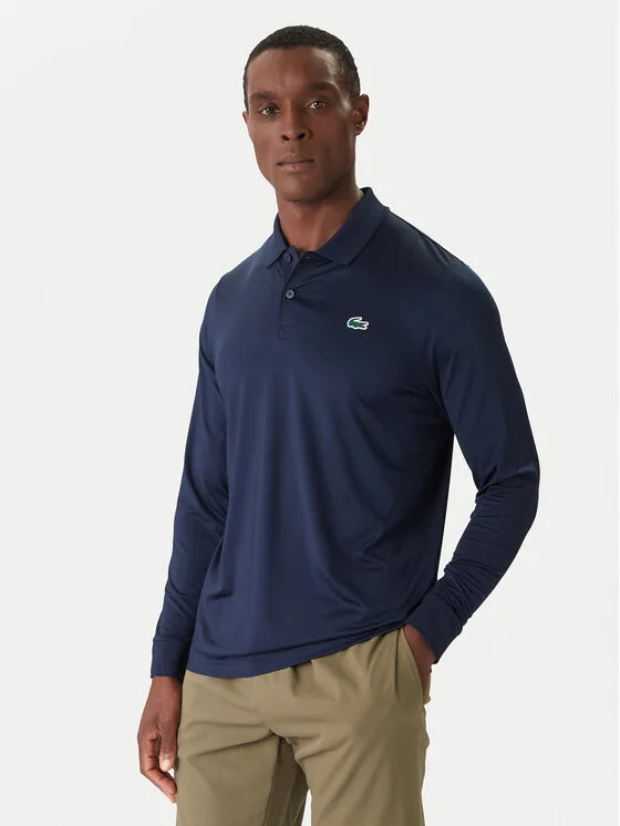 Мъжка поло тениска Lacoste DH2615 тъмносиня – Мъжки поло тениски