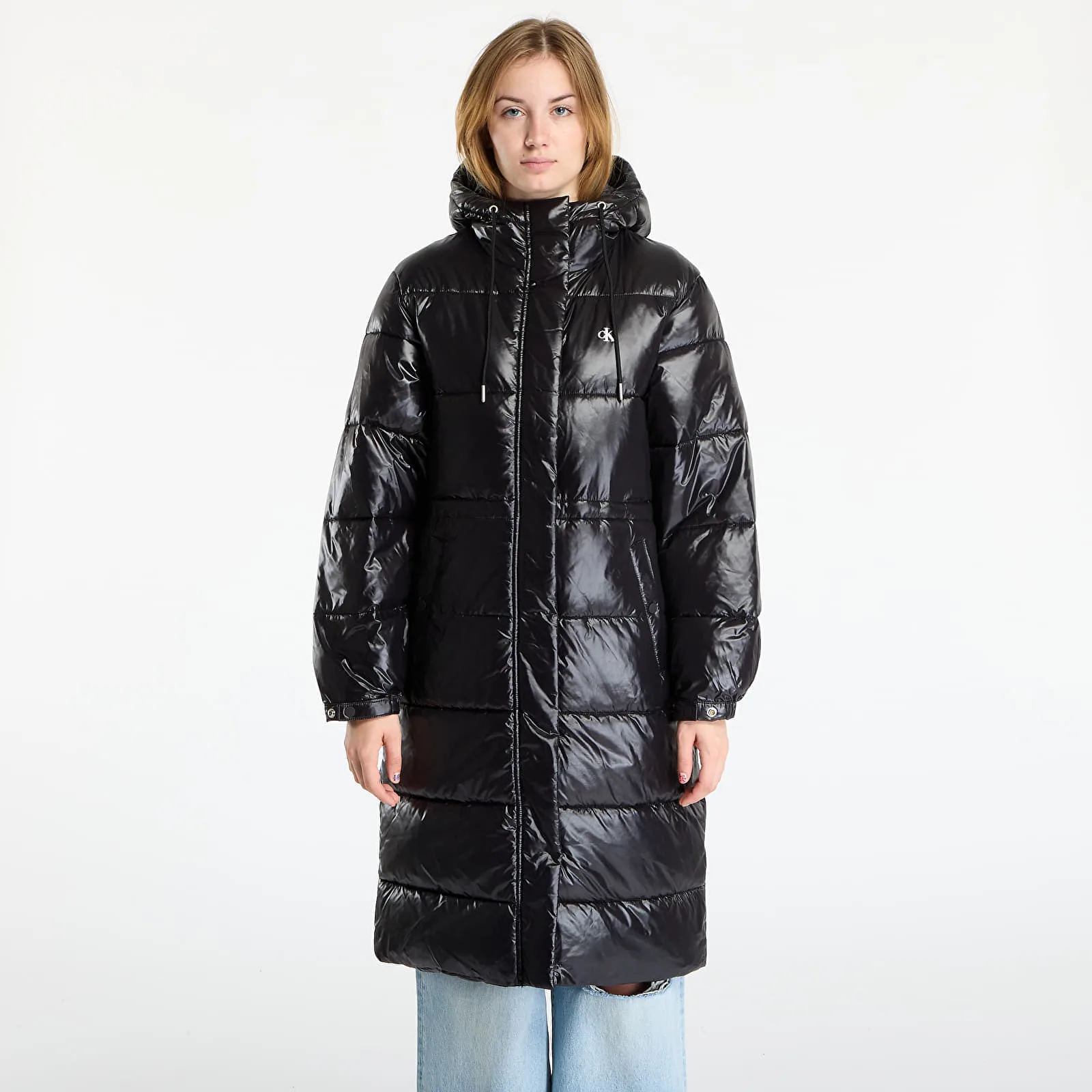 Палта Calvin Klein Jeans Shine Long Puffer Coat Black L – Дамски палта
