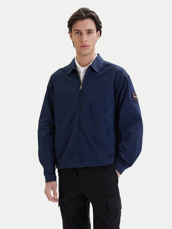 Napapijri Дънково яке A-Arrayanes NP0A4FI4 Тъмносин Regular Fit – Мъжки дънкови якета