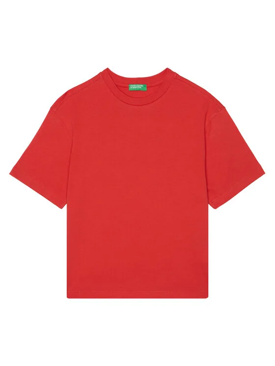 United Colors Of Benetton Тишърт 3I1XC10O4 Червен Regular Fit – Мъжки тениски