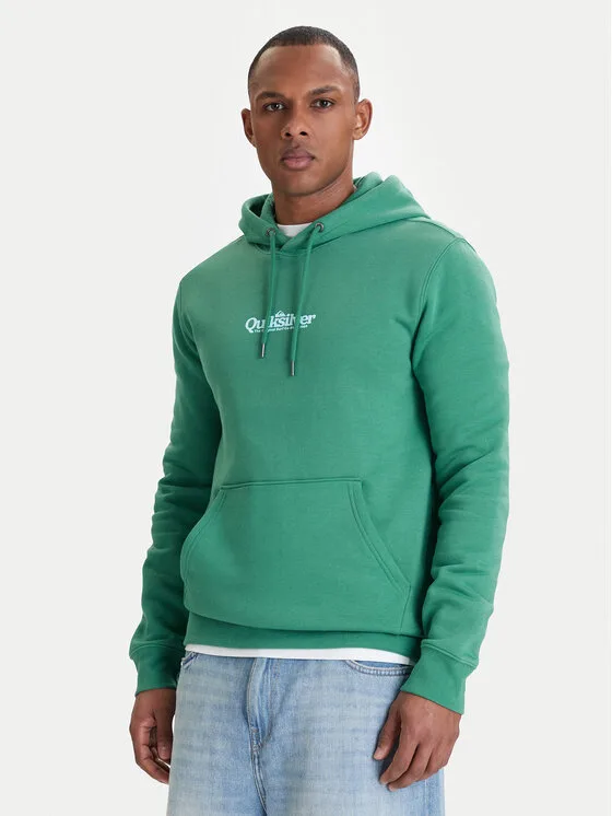 Quiksilver Суитшърт Fineline EQYFT05198 Зелен Regular Fit – Мъжки суитшърти без цип