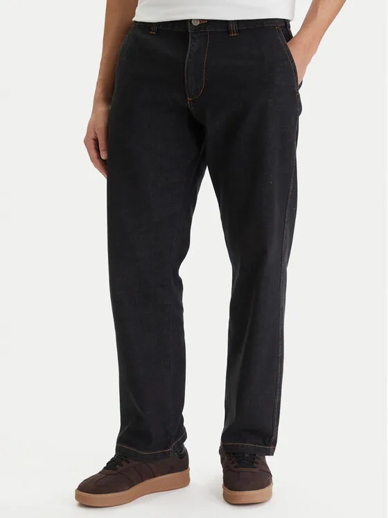 RVCA Дънки Americana Dayshift 23A193503 Черен Heritage Fit – Мъжки loose дънки
