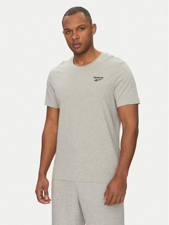 Reebok Тишърт 100221743 Сив Regular Fit – Мъжки тениски