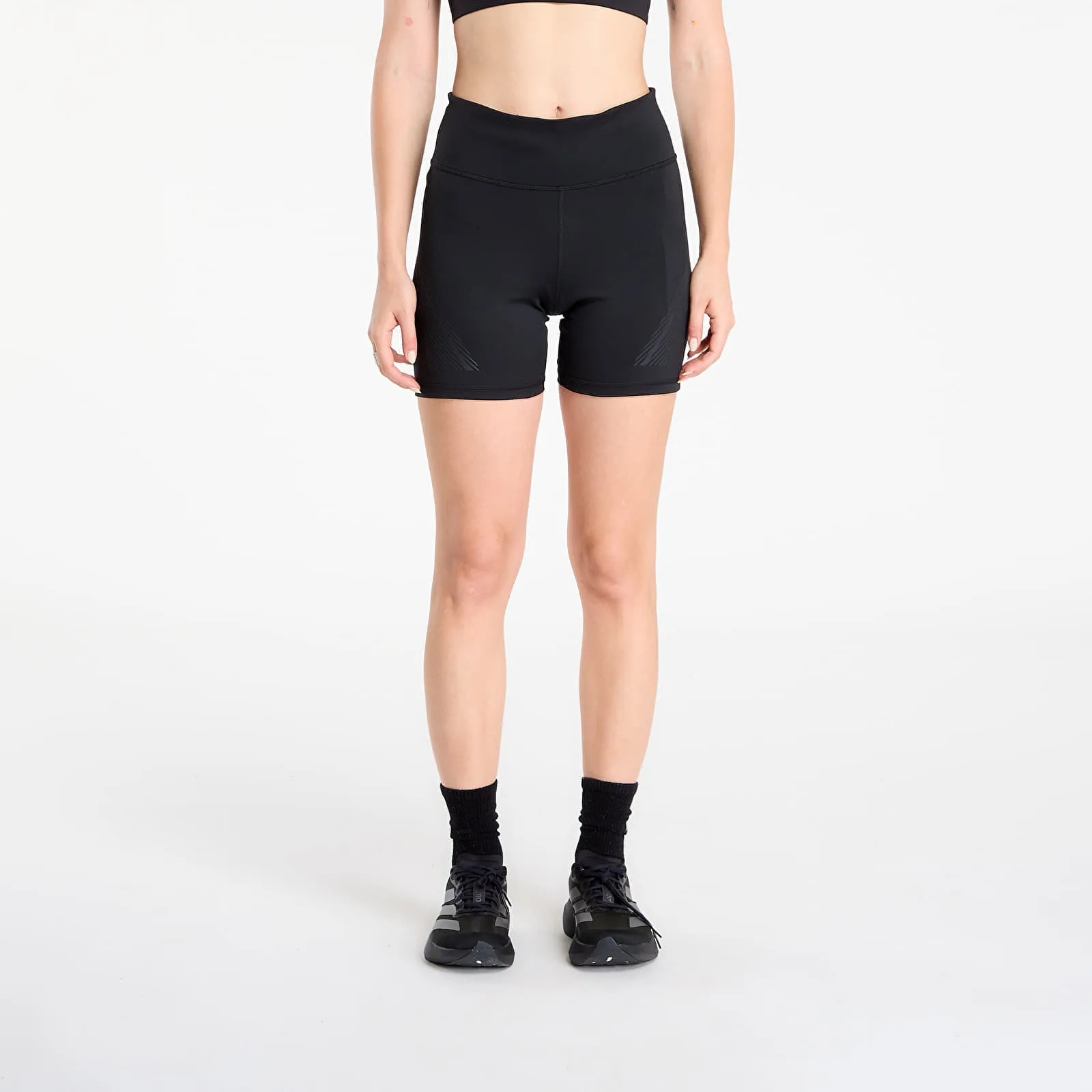 Къси панталони adidas by Stella McCartney TruePace Running Leggings Short (1/2) Black L – Дамски къси панталони