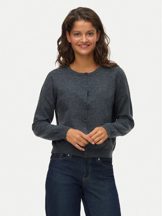 Vero Moda Кардиган Marina 10331831 Сив Regular Fit – Дамски жилетки