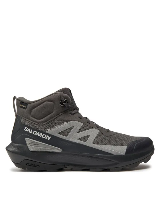 Мъжки високи туристически обувки Salomon Elixir Activ Mid L47456800 сиви – Мъжки високи трекинг обувк…
