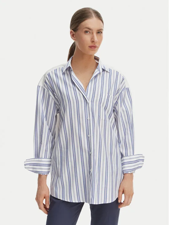 Weekend Max Mara Риза Tessile 2615111012 Син Regular Fit – Дамски ежедневни ризи