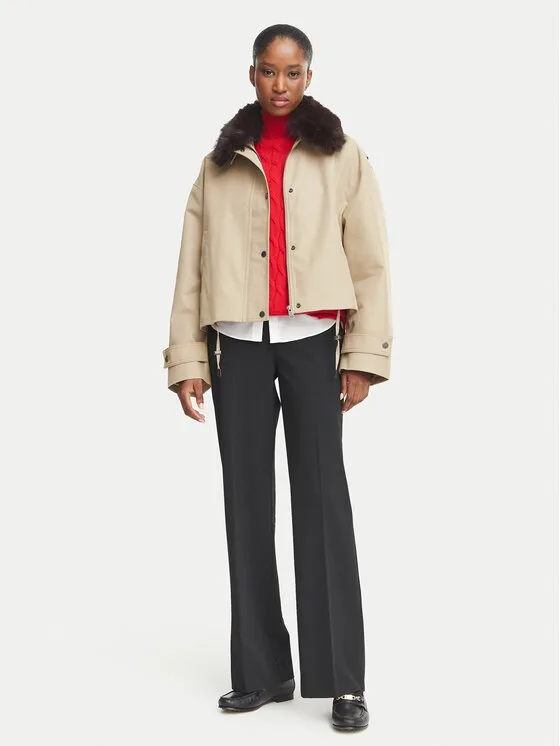 Tommy Hilfiger Преходно яке WW0WW52912 Бежов Regular Fit – Дамски преходни якета