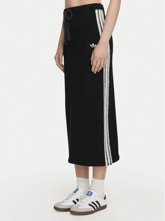 adidas Миди пола KS9373 Черен Slim Fit – Дамски миди поли