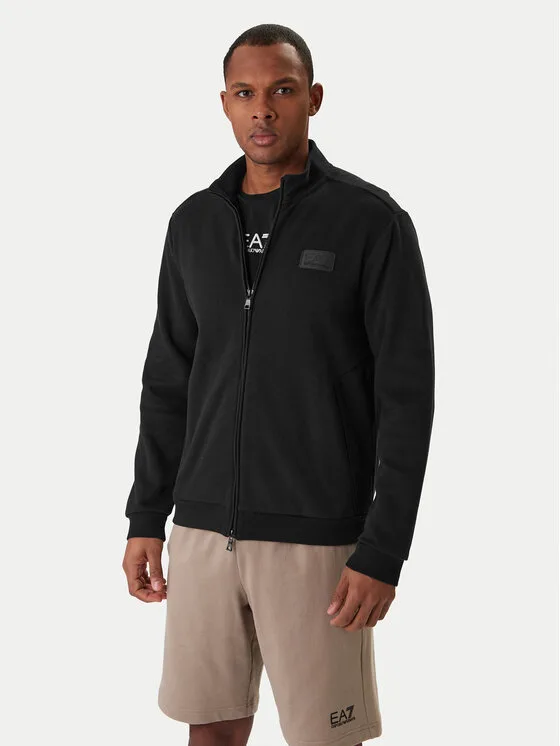 EA7 Emporio Armani Суитшърт 7M001362 AF22262 UC001 Черен Regular Fit – Мъжки суитшърти и худита