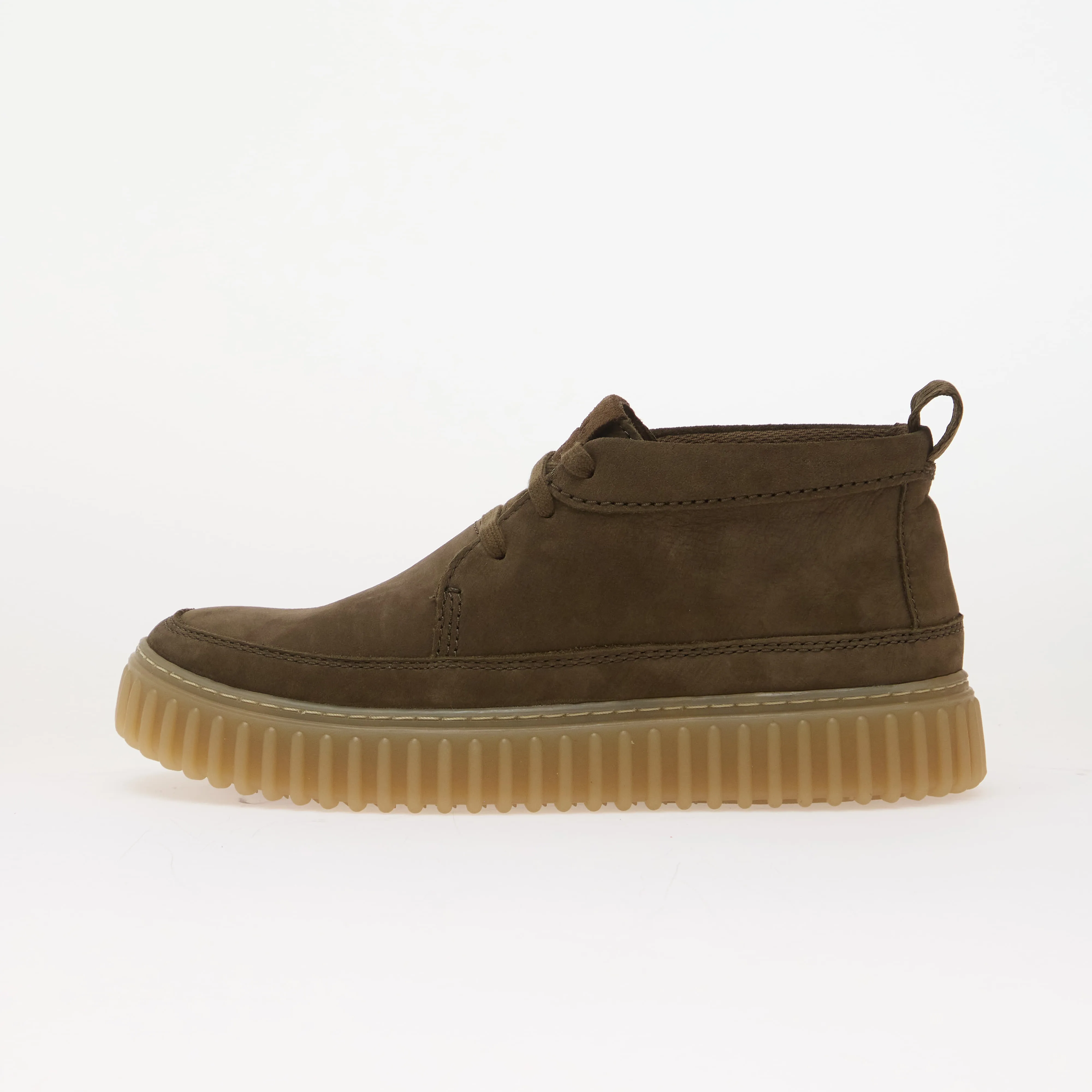 Мъжки ботуши Clarks Torhill Lace Hi каки – Khaki Nubuck