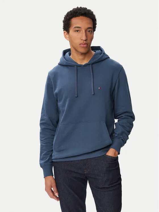 Мъжки суитшърт Tommy Hilfiger Essential Terry син – Мъжки суитшърти без цип