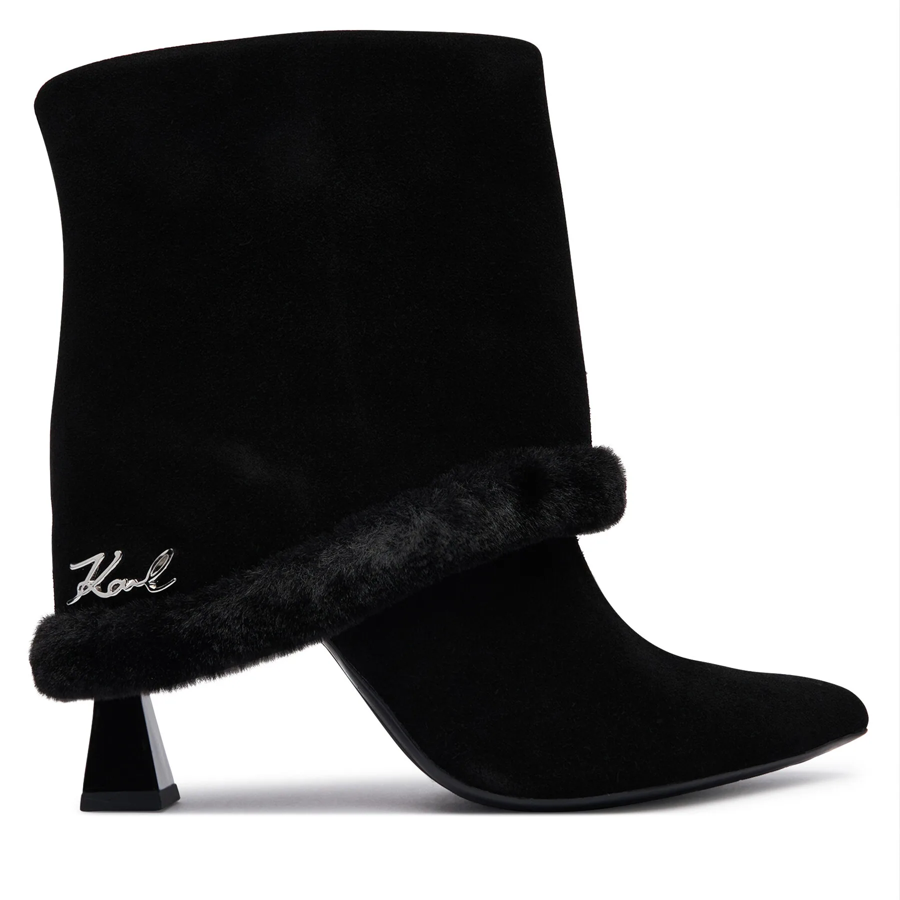Боти KARL LAGERFELD Debutante KL32052 Черен – Дамски боти на ток
