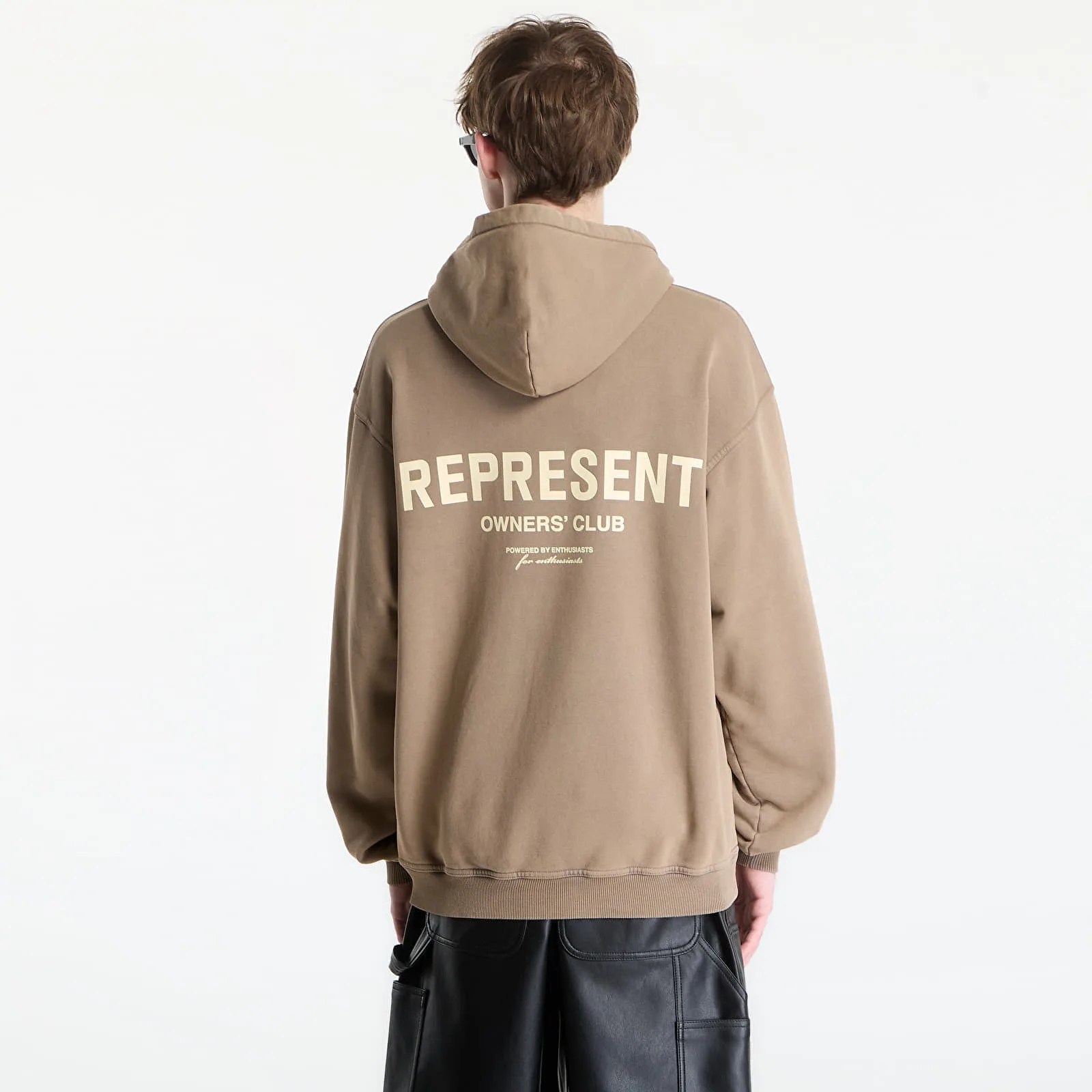 Суитшърт REPRESENT Owners Club Hoodie Almond XXL – Мъжки худита