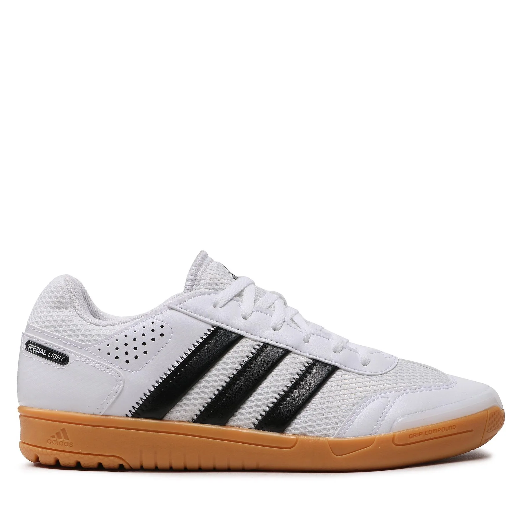 Мъжки обувки за зала adidas Spezial Light Handball бели – Бял – Обувки за спортове на закрито