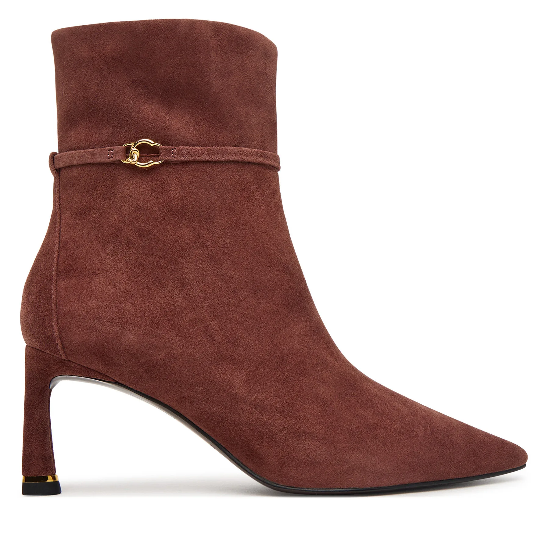 Дамски боти на ток Coccinelle C-look Suede E4 VTL 11 01 кафяви
