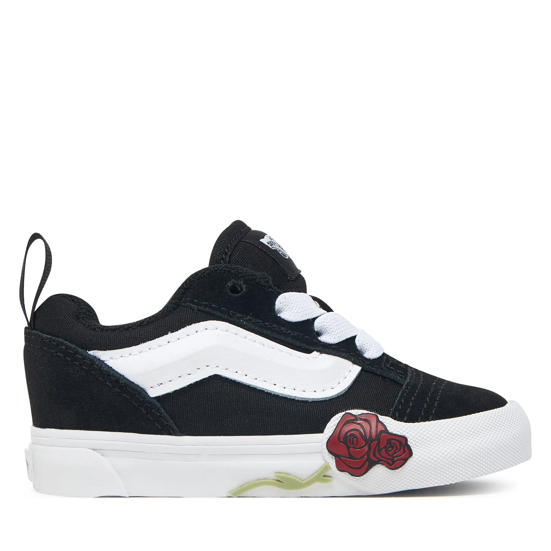 Детски кецове Vans Knu Skool Elastic Lace Ro черни – Черен – Детски ниски кецове