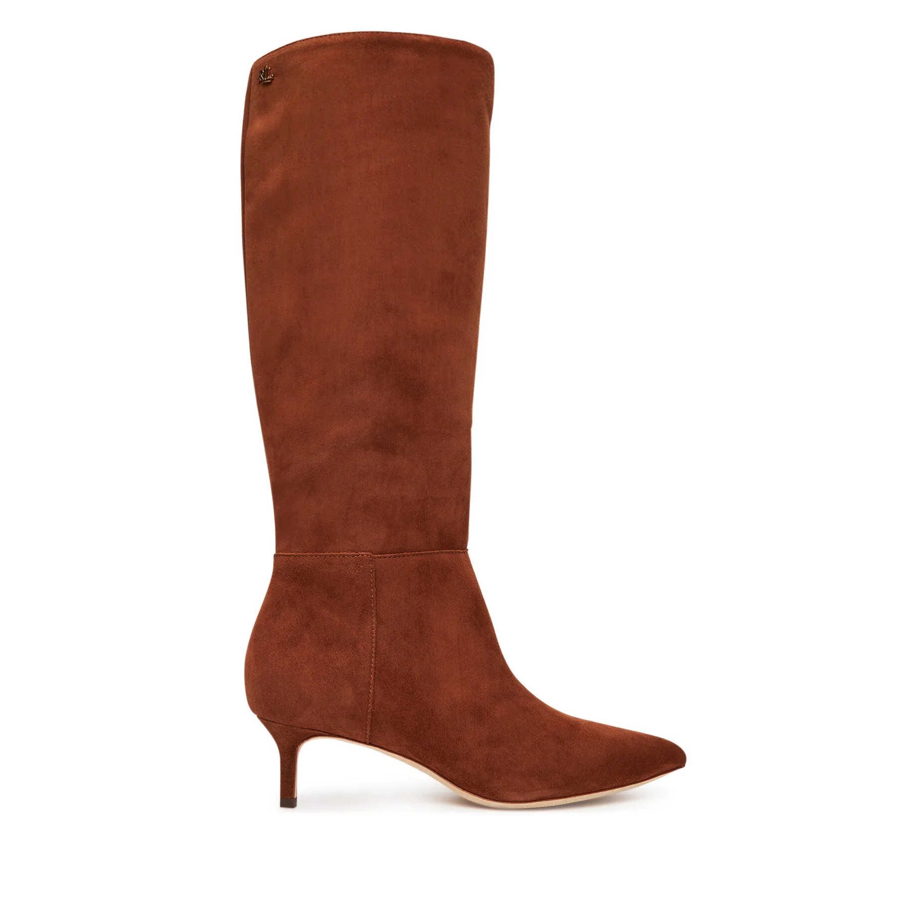 Ботуши LAUREN RALPH LAUREN 802967811003 Кафяв – Дамски ботуши на ток