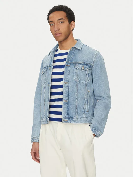 Tommy Hilfiger Дънково яке MW0MW38956 Син Regular Fit – Мъжки дънкови якета