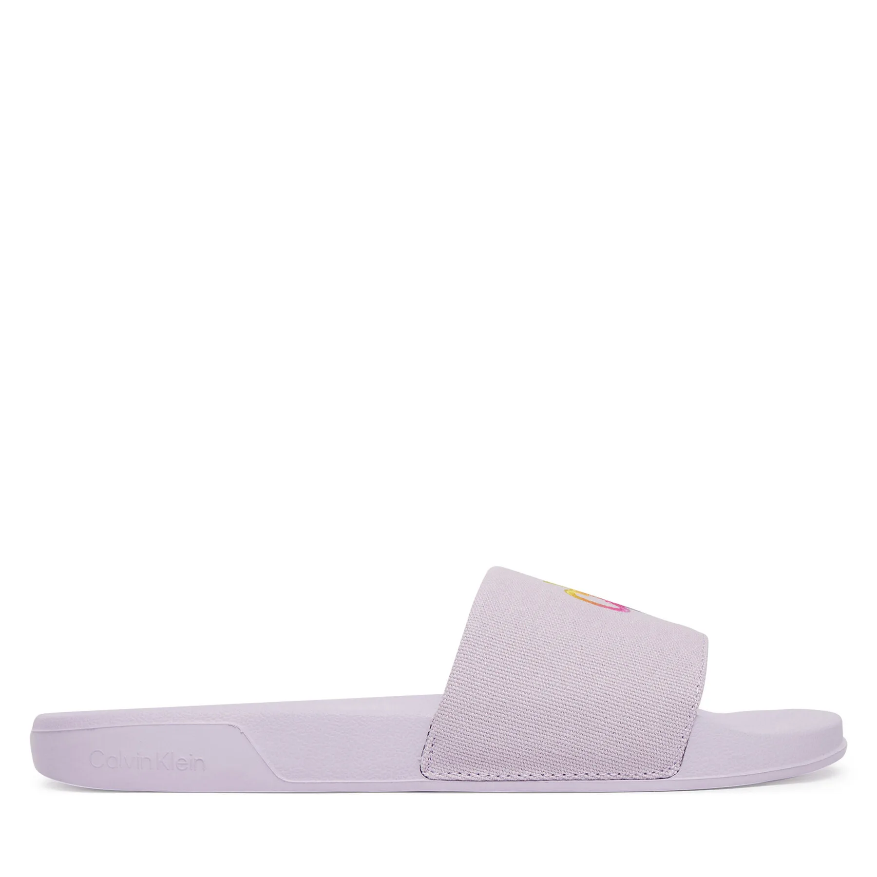 Чехли Calvin Klein Essential Slide Pride Cv Wn HW0HW03297 Светлолилав – Дамски чехли