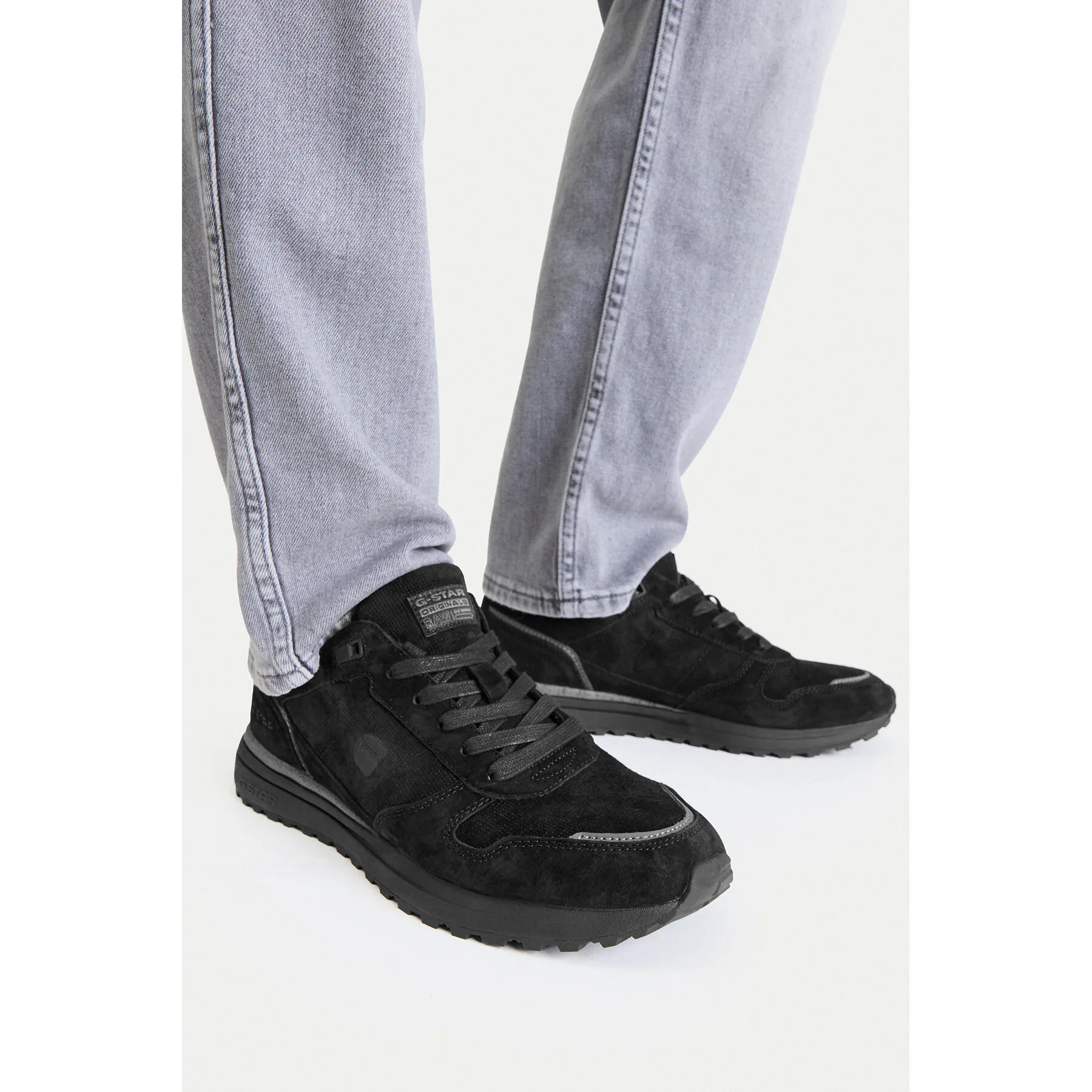 Мъжки маратонки G-STAR Raw XAVI-04 черни – Черен – Мъжки ниски маратонки