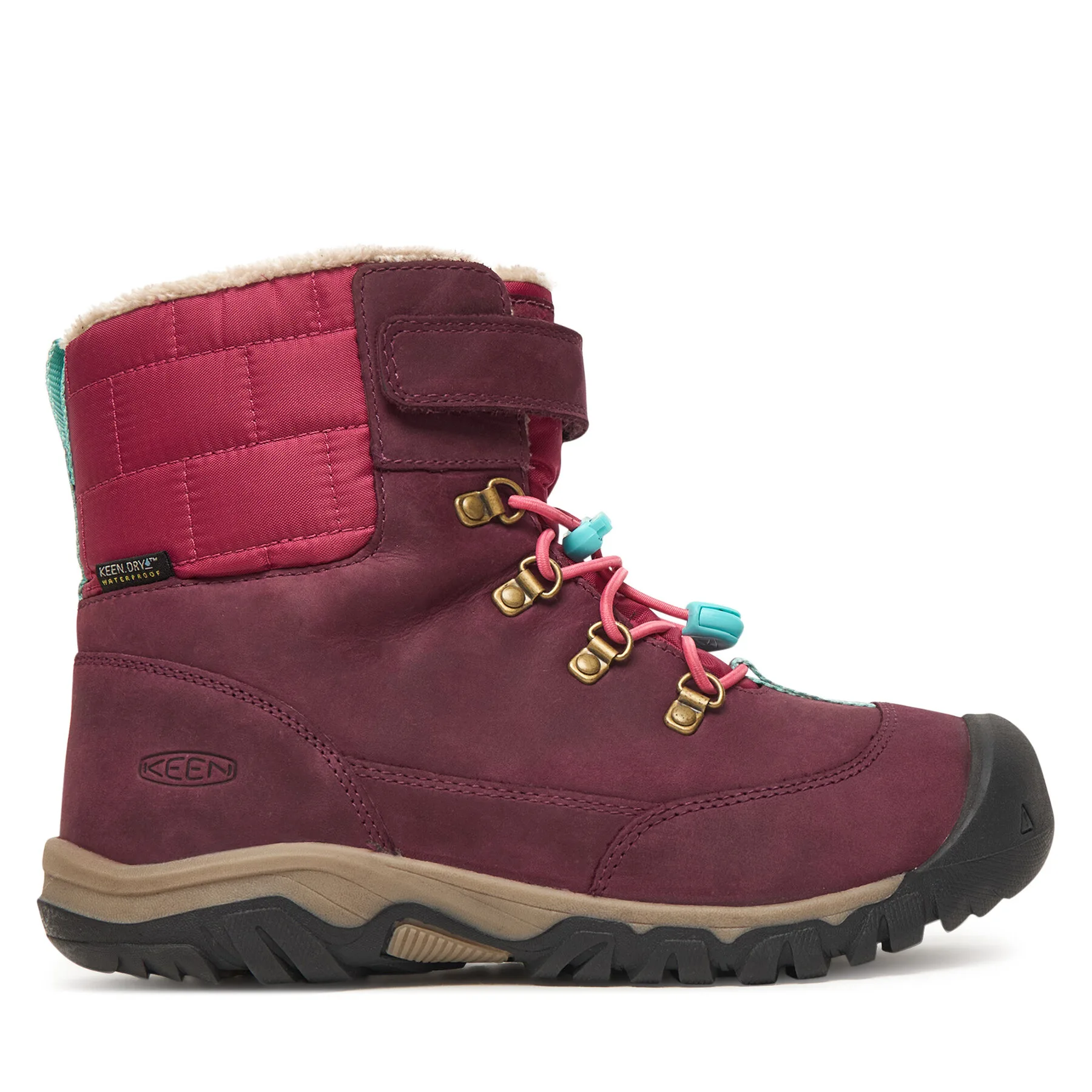Детски апрески Keen Kanibou Waterproof червени – Апрески за момичета