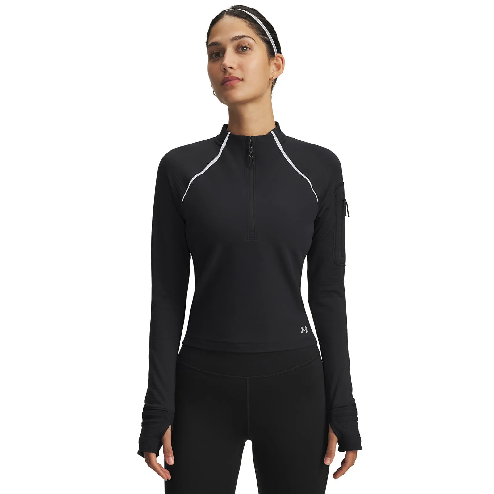 Суитшърт Under Armour Velociti Pro Cw Half Zip Black S – Дамски суитшърти с цип