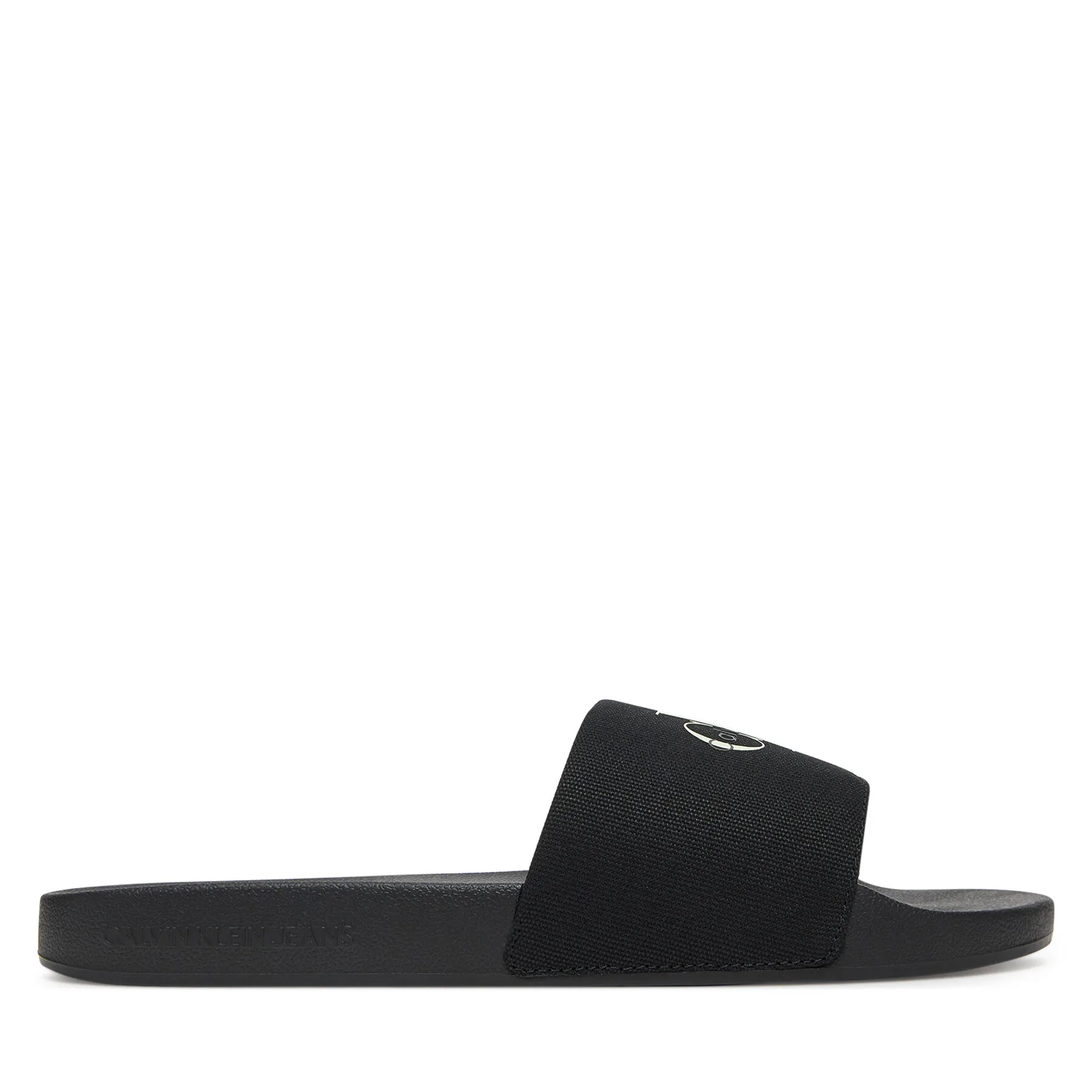 Мъжки чехли Calvin Klein Jeans Slide Monologo Cv черни – Черен