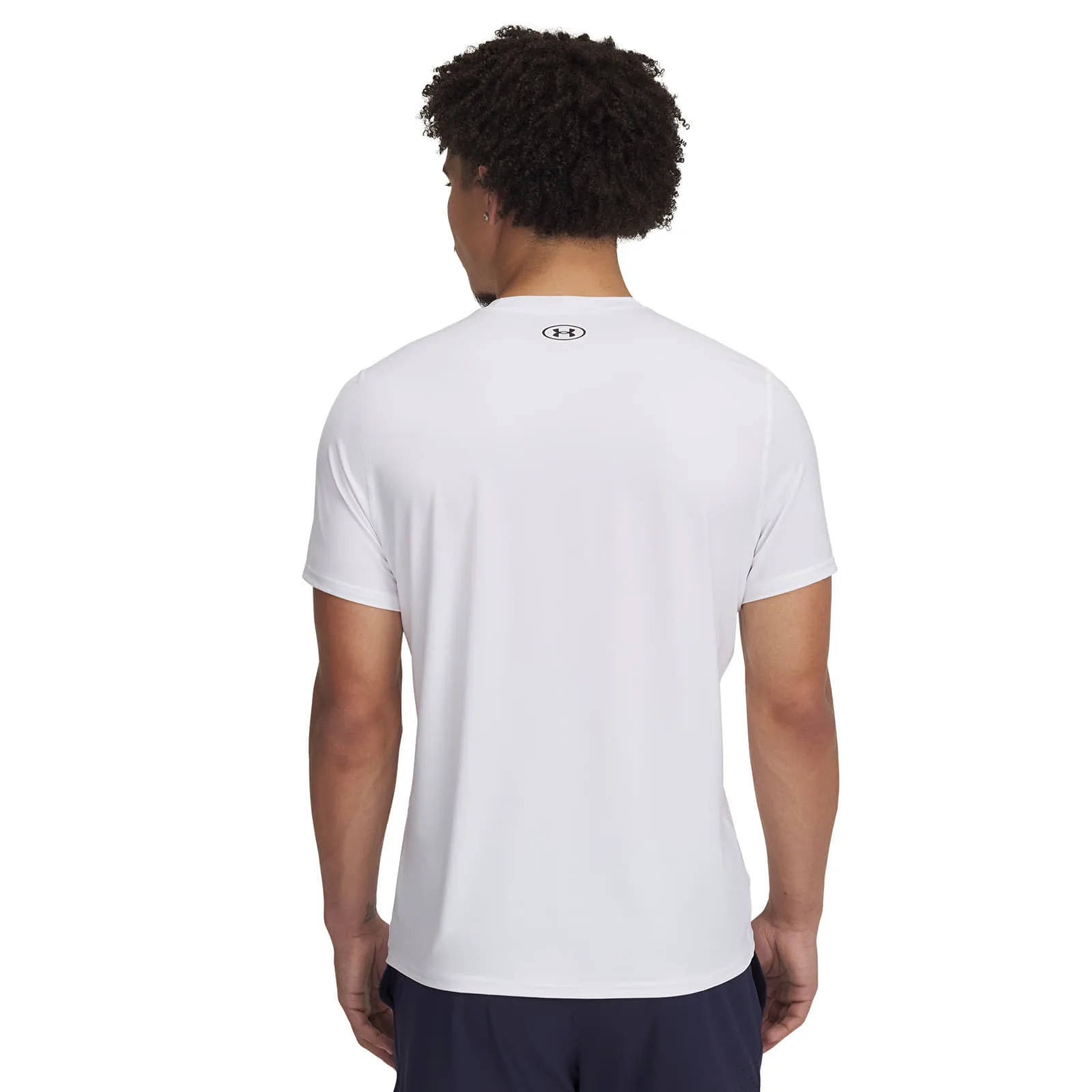 Тениска Under Armour Heatgear Fitted SS Tee White/ Black – White|Black – Мъжки тениски