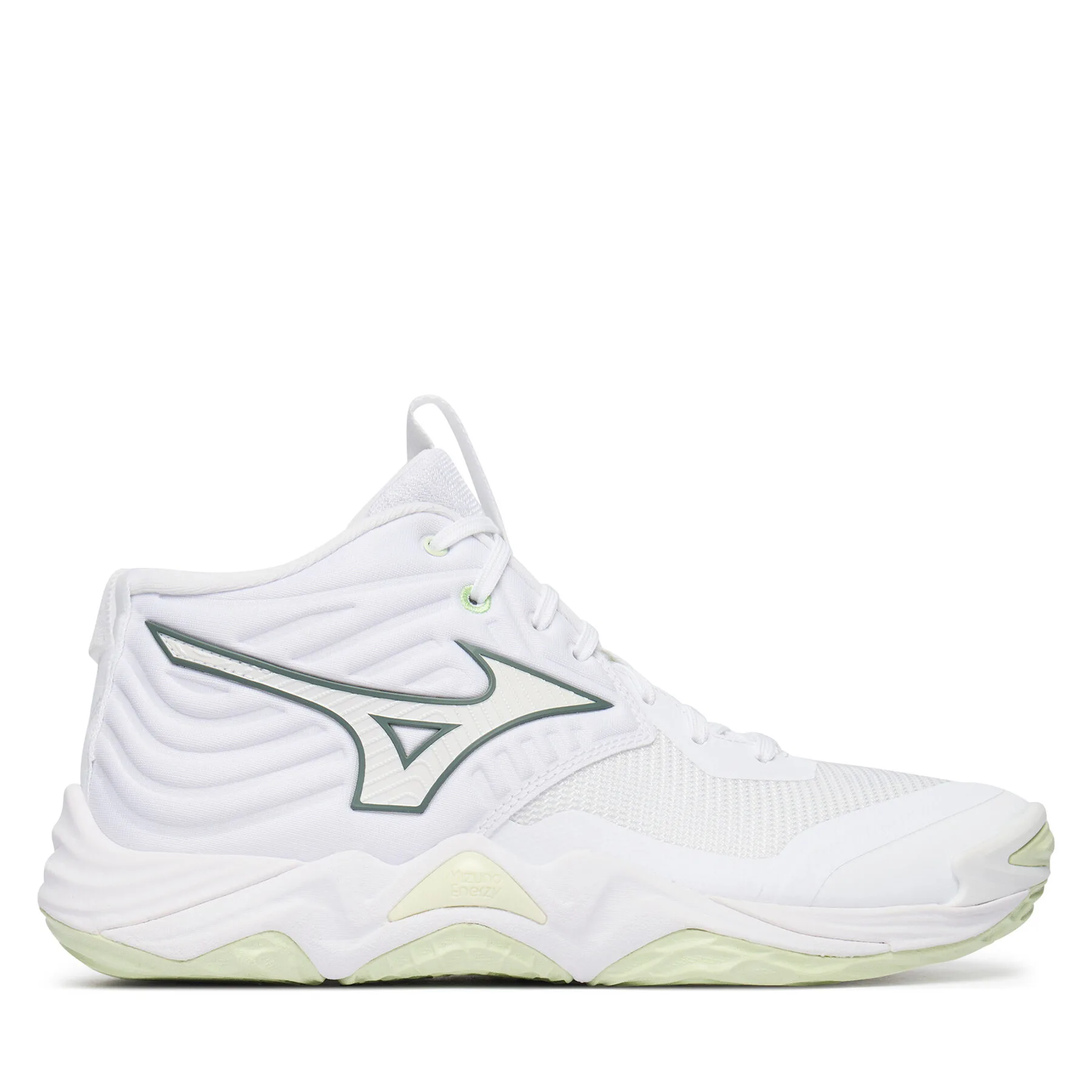 Обувки за зала Mizuno Wave Momentum Elite Mid V1GC2517 Бял – Обувки за спортове на закрито