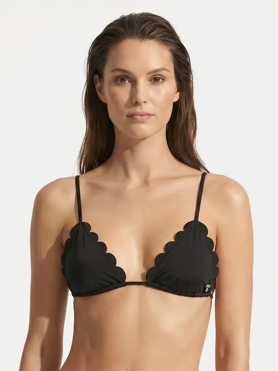 HUGO Горнище на бански Original 50555660 Черен Regular Fit – Дамски бикини бански