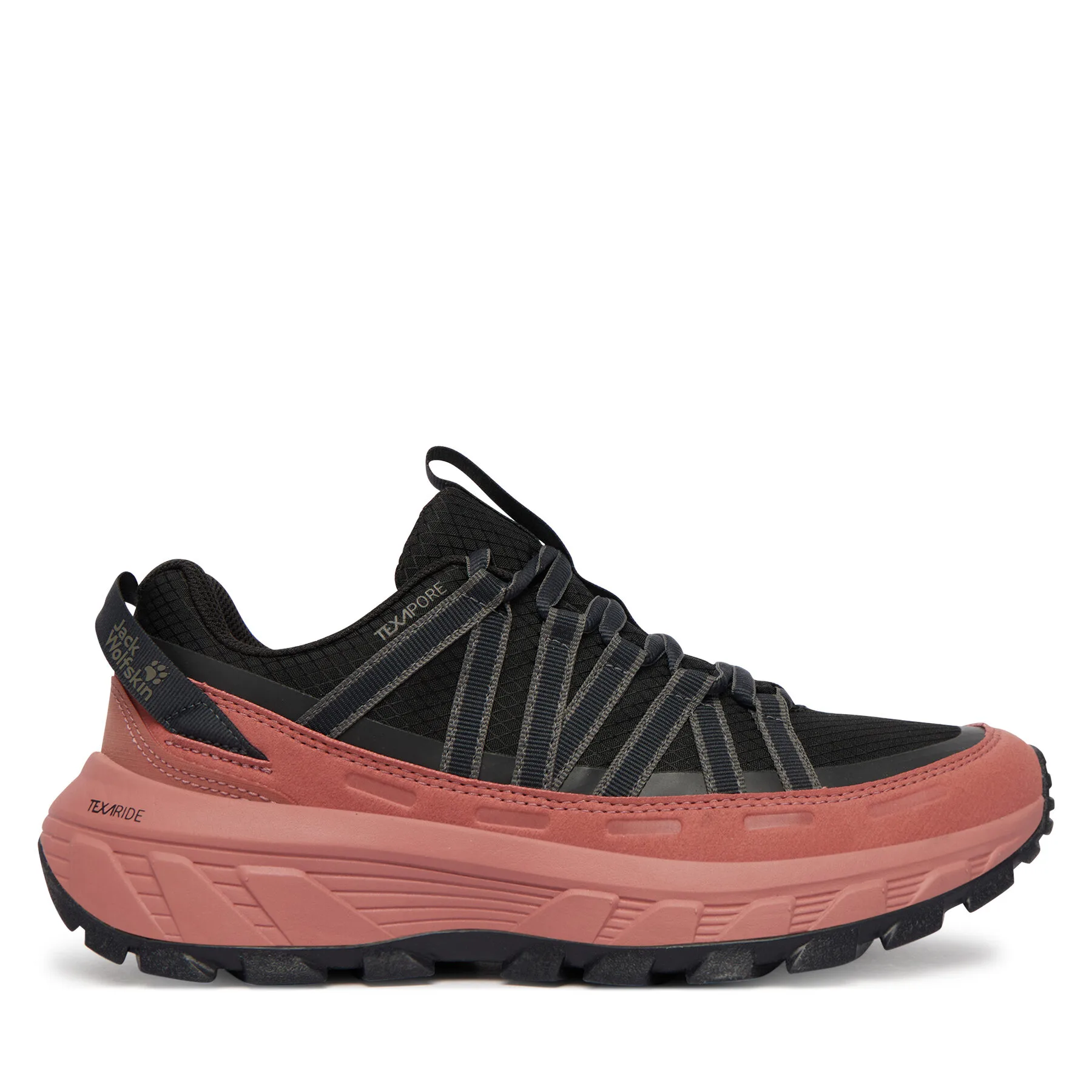 Дамски туристически обувки Jack Wolfskin Wild Hike Texapore Low A65581 черни – Черен – Дамски ниски треки…