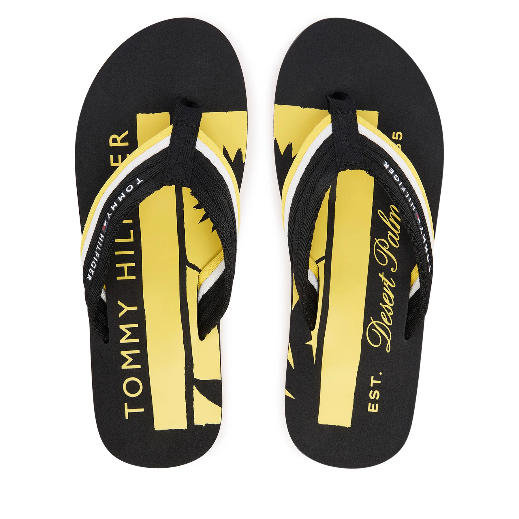 Джапанки Tommy Hilfiger Patch Hilfiger Beach Sandal FM0FM05903 Черен – Мъжки джапанки