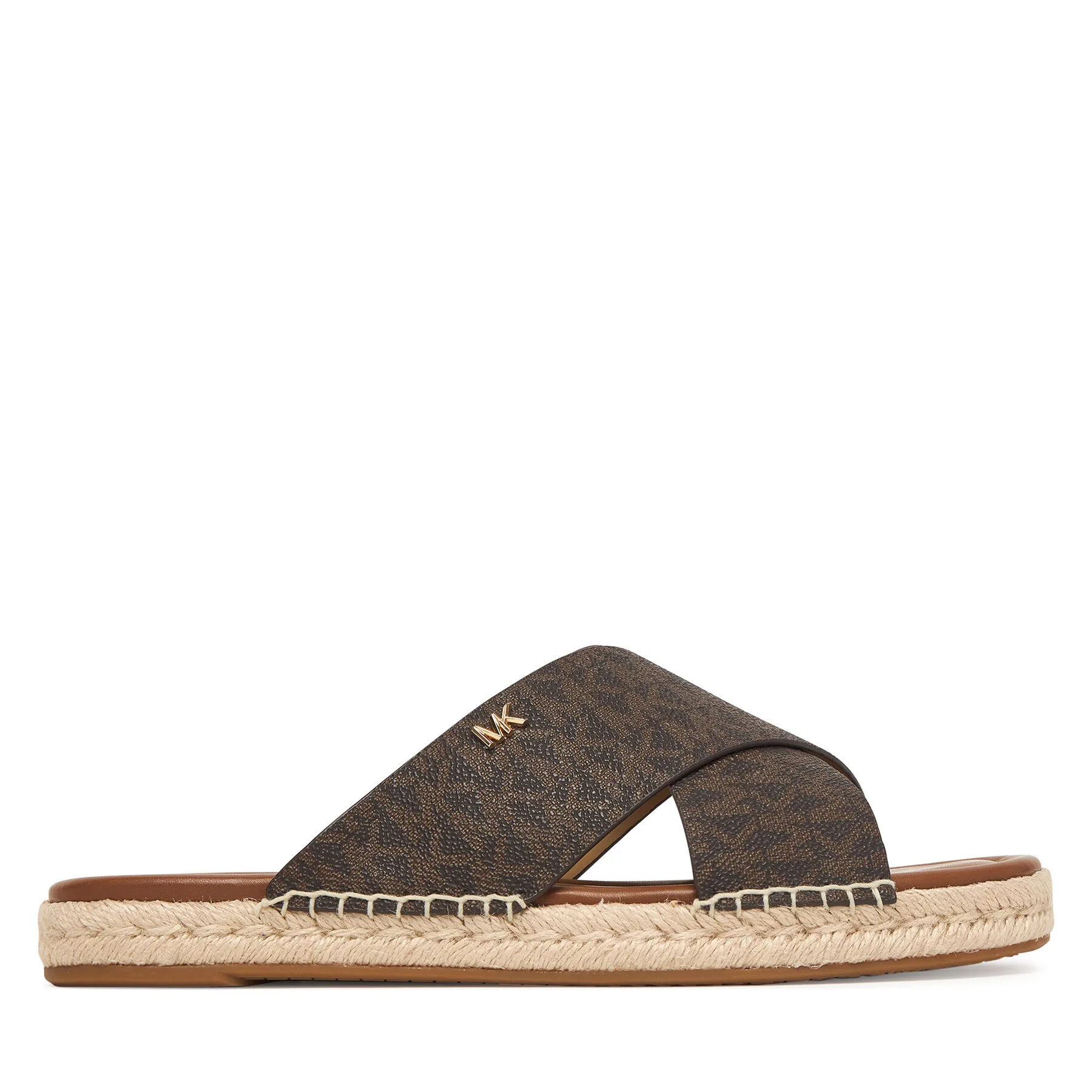 Еспадрили MICHAEL Michael Kors Kenzie 40R6KZFS1B Кафяв – Дамски еспадрили чехли
