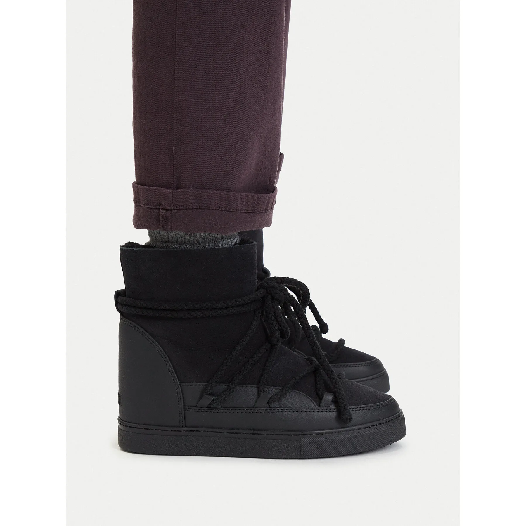 Апрески Inuikii Classic Wedge 1001.004.0042 Черен – Дамски апрески