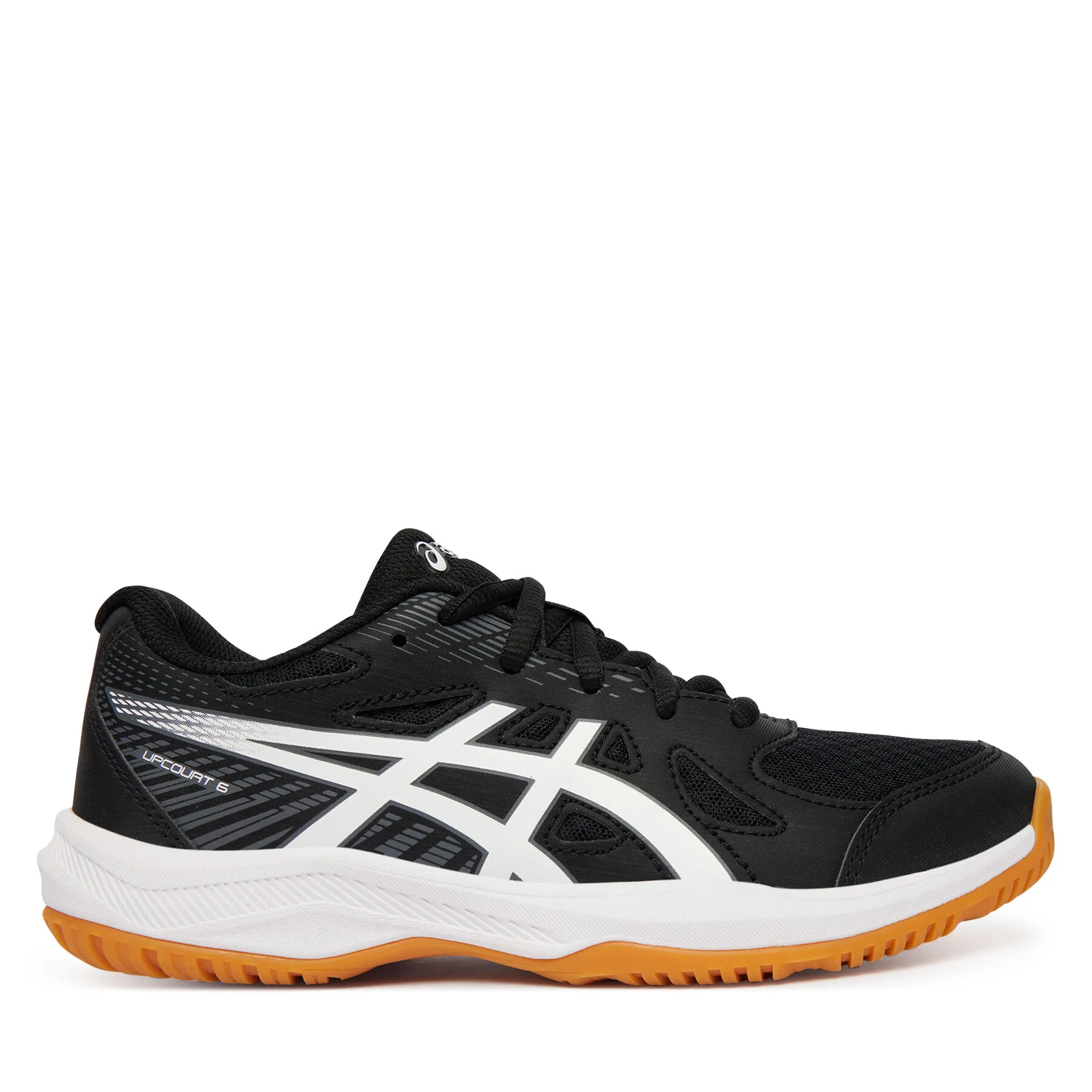 Обувки за зала Asics Upcourt 6 Gs 1074A045 Черен – Обувки за спортове на закрито